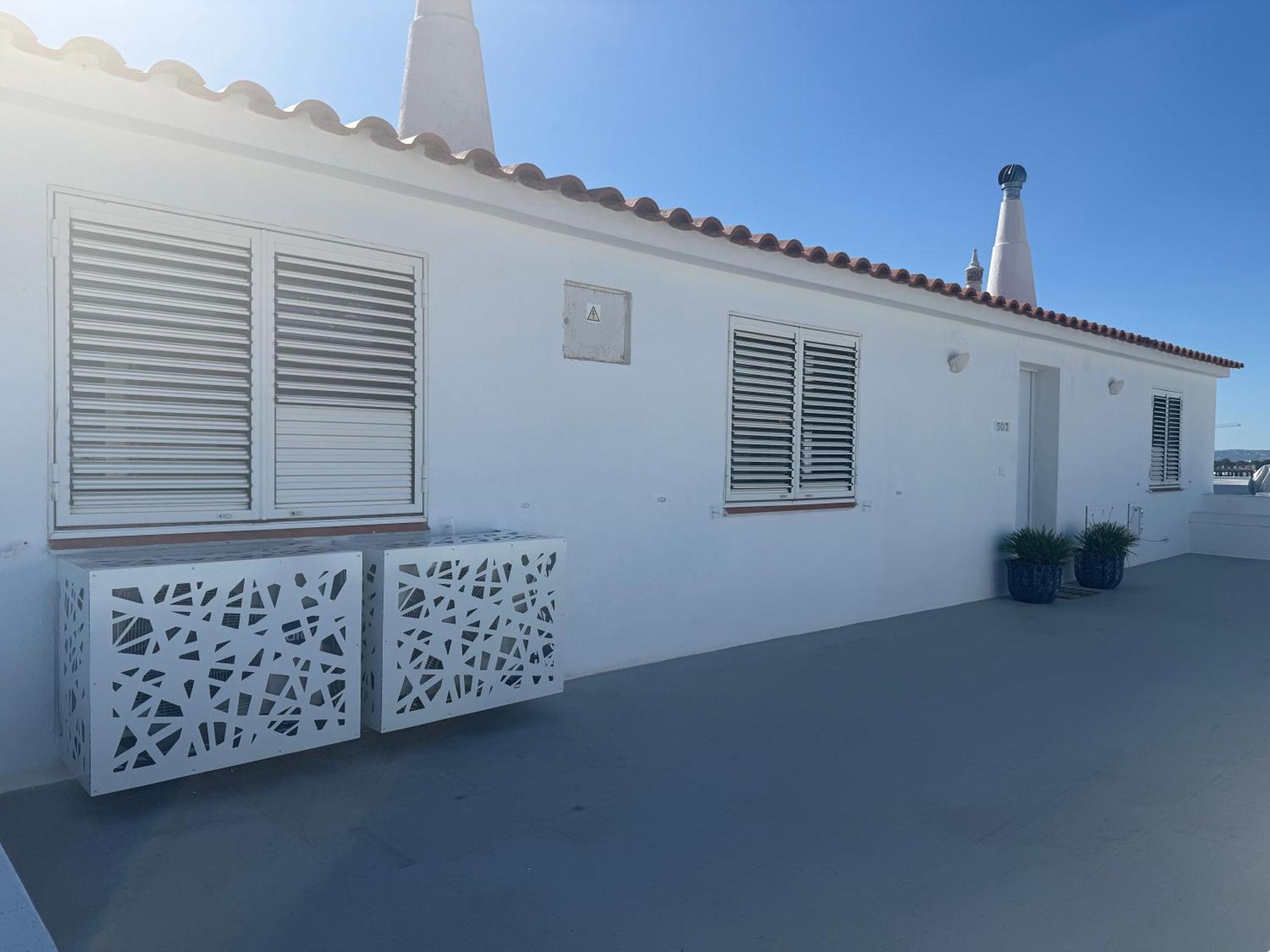 Penthouse S.Jorge Seaview T4 Daire Quarteira Dış mekan fotoğraf